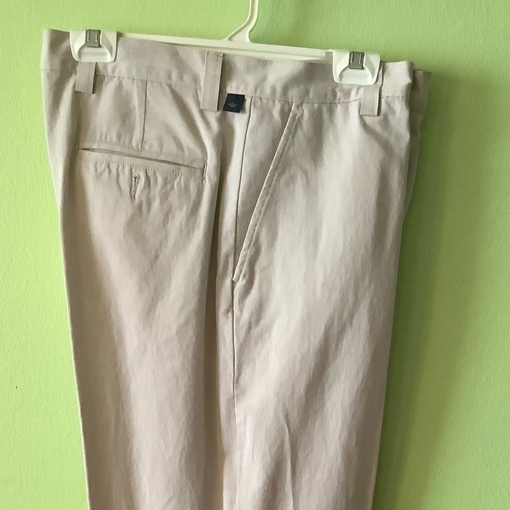 Dockers Relax Fit Flat Front Ivory Off White Cotton Khakis Mens Pants 34x32